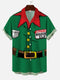 Men's Christmas Funny Graphic Short Sleeve Hawaiian Shirt